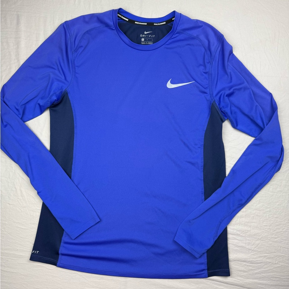 Nike Long Sleeve Dri-FIT Top - Royal/ Navy Blue